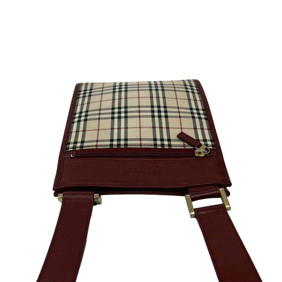 BURBERRY（バーバリー） 極 美品 ノバチェック 柄 キャンバス レザー