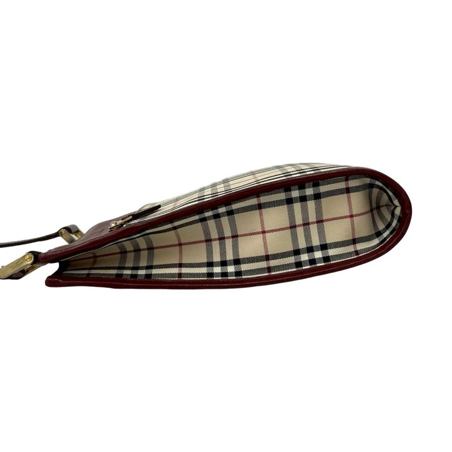 BURBERRY（バーバリー） 極 美品 ノバチェック 柄 キャンバス レザー