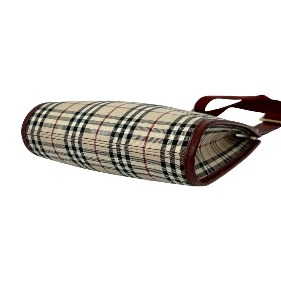 BURBERRY（バーバリー） 極 美品 ノバチェック 柄 キャンバス レザー