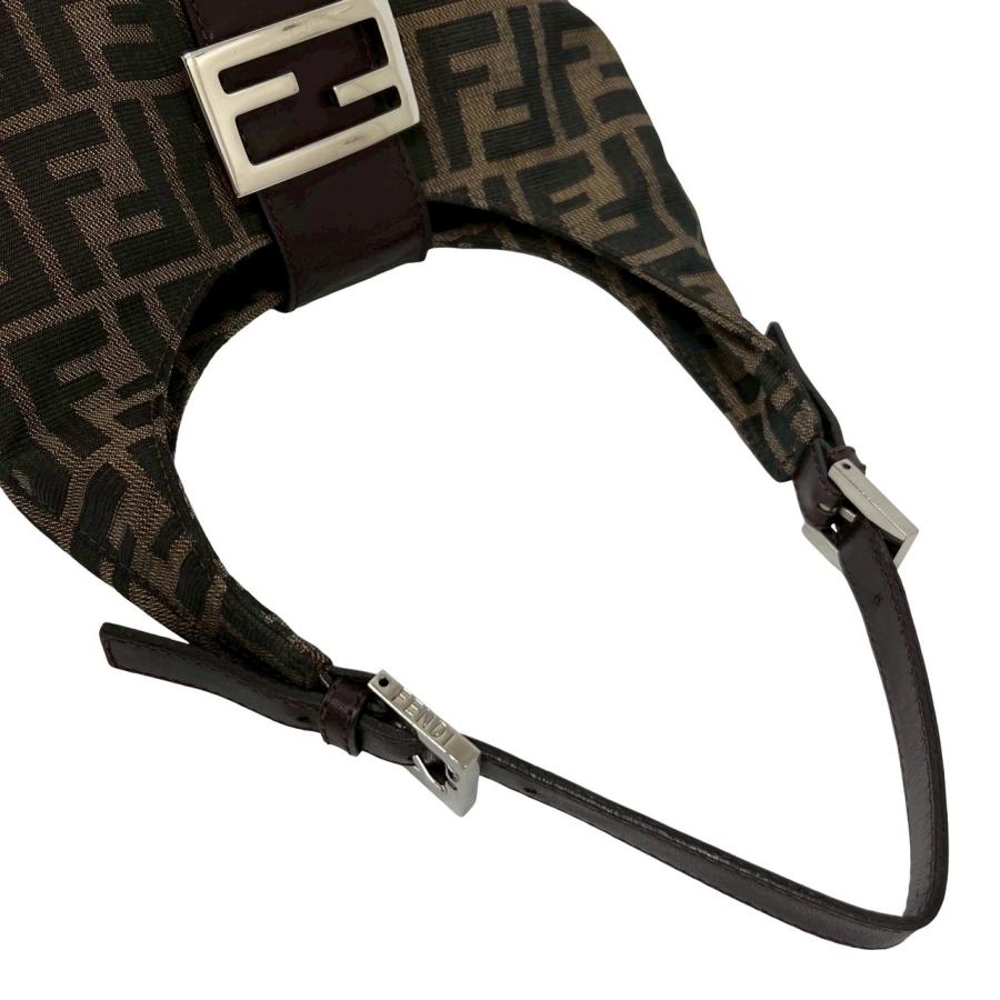 FENDI（フェンディ） 極 美品 ズッカ FF 柄 キャンバス レザー 本革