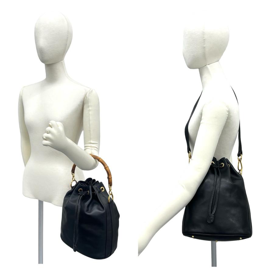 極 美品 グッチ オールドグッチ バンブー 2way ショルダー ハンドバッグ GUCCI - 極 美品 GUCCI オールド グッチ バンブー 2way ショルダー