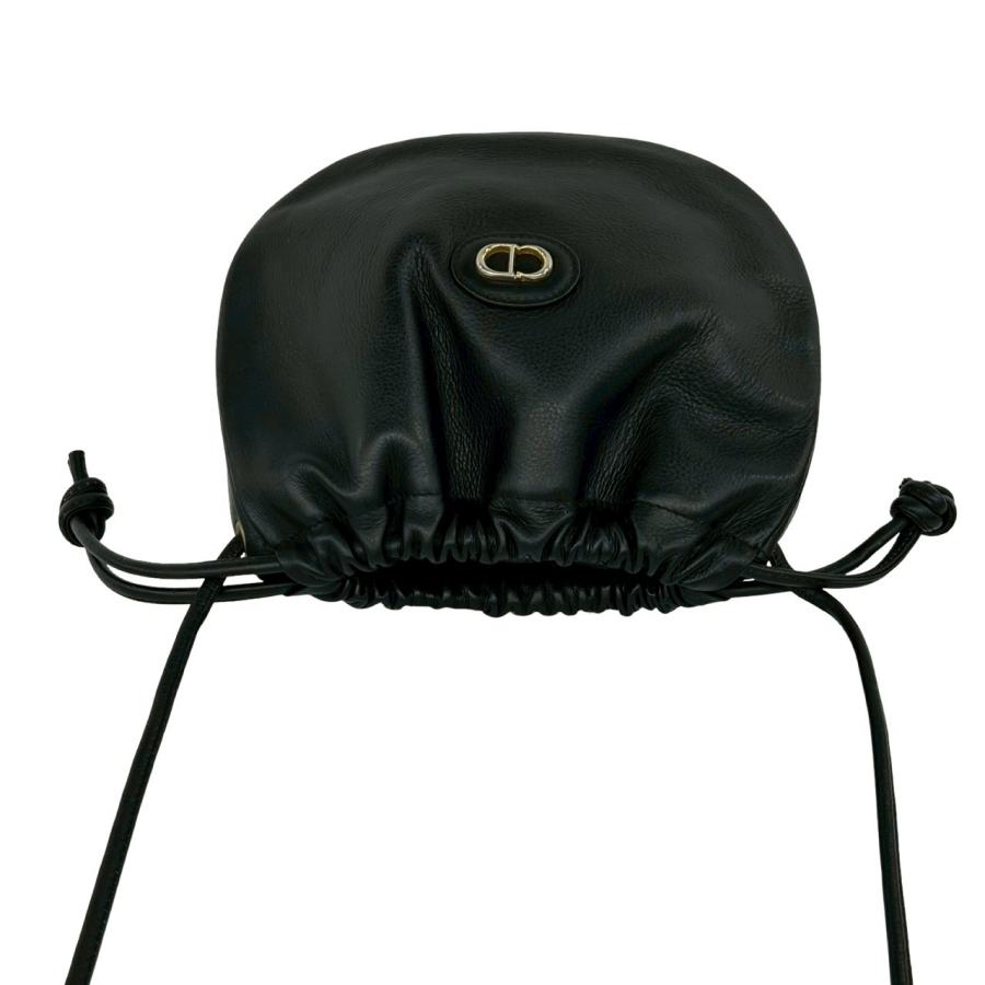 極 美品 Christian Dior クリスチャンディオール CD ロゴ 金具 レザー