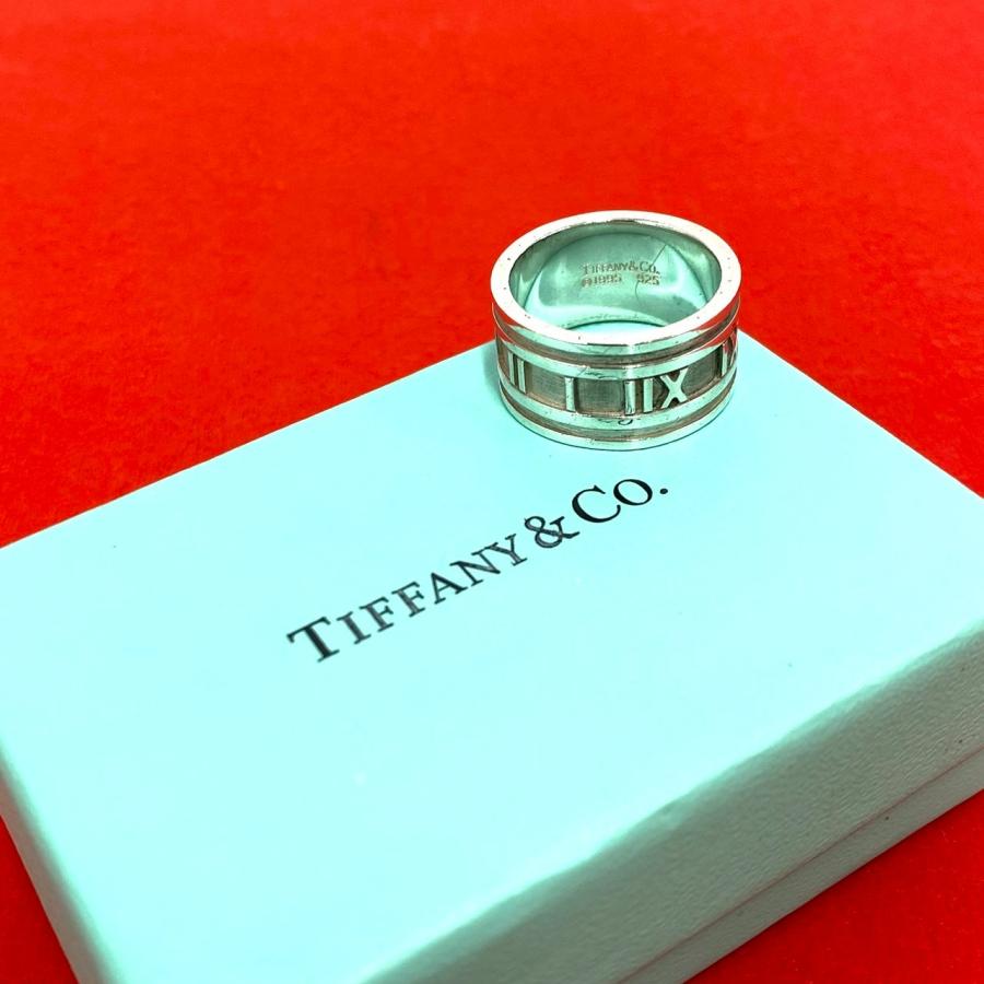 ティファニー アトラスリング ワイドリング リング シルバー925 18号 TIFFANY&Co.（ティファニー） 極 美品 ワイドアトラス シルバー925