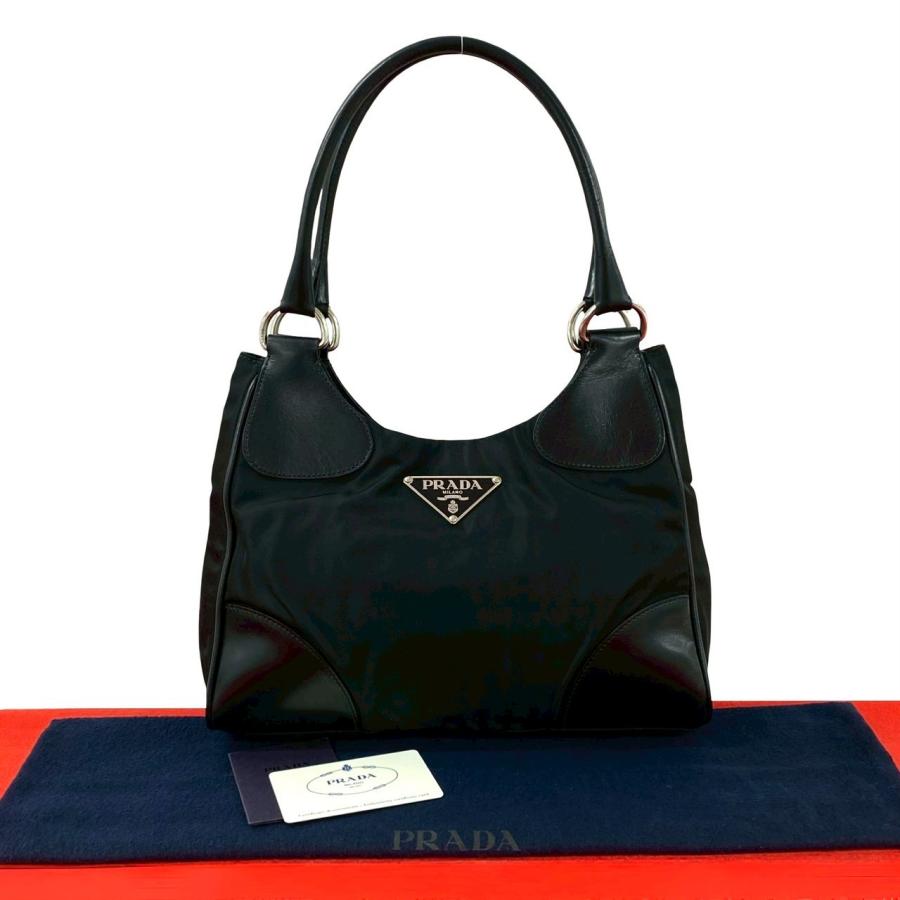 PRADA（プラダ） 極 美品 保存袋付 三角ロゴ トライアングル 金具