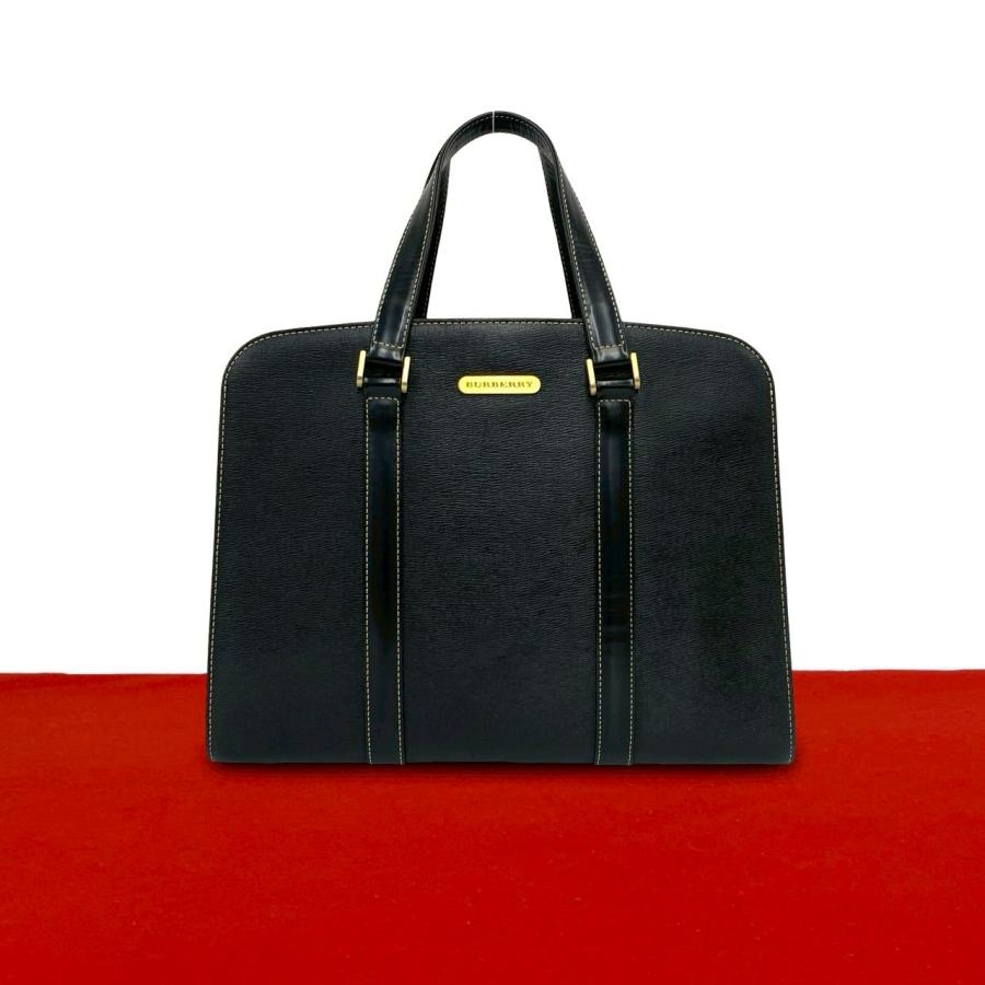BURBERRY（バーバリー） 極 美品 ノバチェック 柄 ロゴ プレート 金具 