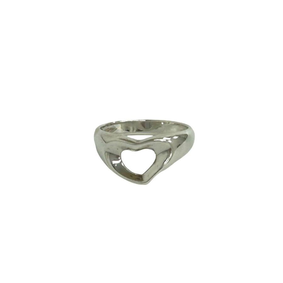 TIFFANY&Co.（ティファニー） 極 美品 オープンハート リング シルバー