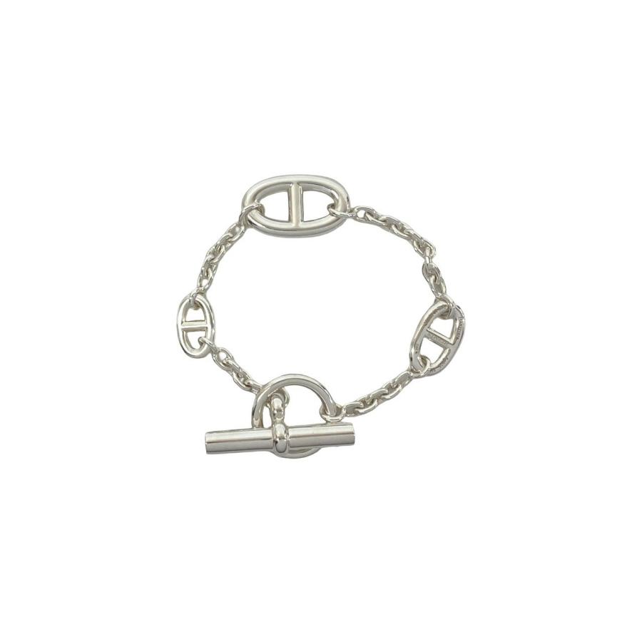 【美品】エルメス ファランドール LG シルバー ブレスレット 箱あり 即発送 HERMES（エルメス） 極 美品 箱付き 袋付き ファランドール シルバー