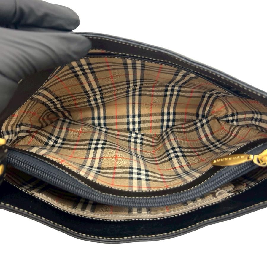 BURBERRY（バーバリー） 極 美品 ノバチェック 柄 ロゴ プレート 金具
