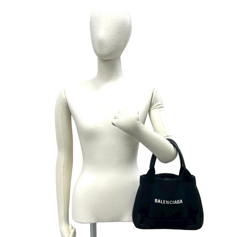 BALENCIAGA（バレンシアガ） 極 美品 ネイビーカバス XS ロゴ
