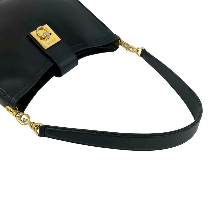 CELINE（セリーヌ） 極 美品 ヴィンテージ リング 金具 ロゴ カーフ