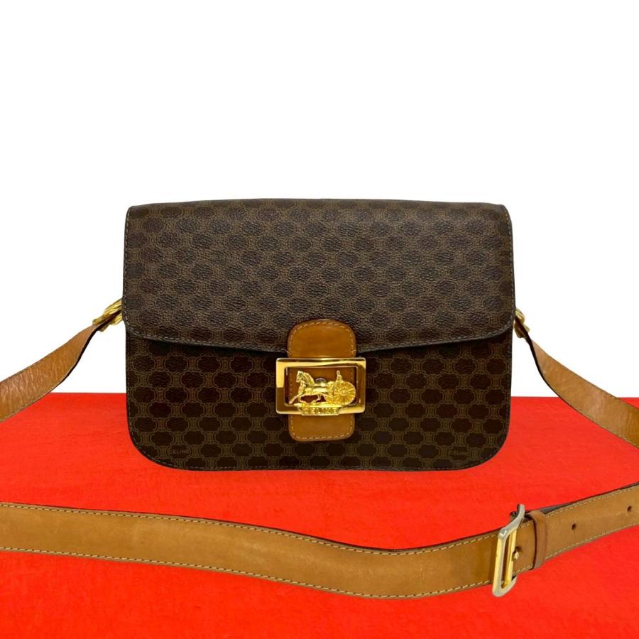 CELINE（セリーヌ） 極 美品 ヴィンテージ 馬車金具 マカダム ブラゾン