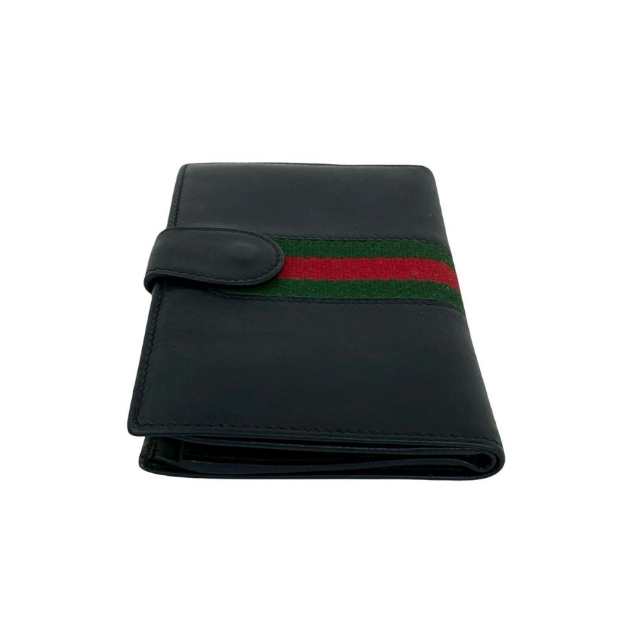 GUCCI（グッチ） 極 美品 シェリーライン レザー 本革 がま口 二つ折り