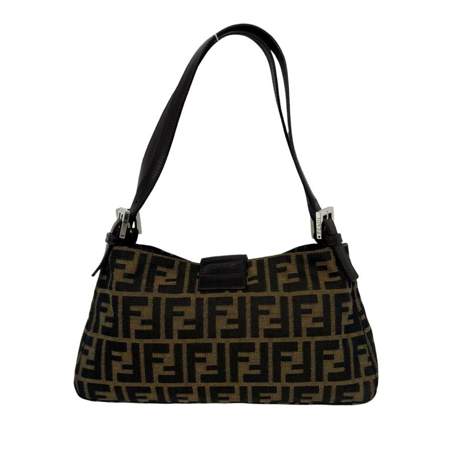 FENDI（フェンディ） 極 美品 ズッカ FF ロゴ 金具 キャンバス レザー