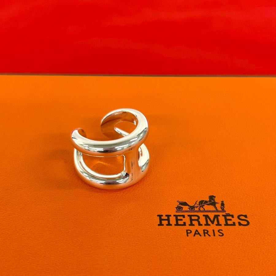 HERMES（エルメス） 極 美品 オスモズ GM リング シルバー925 指輪 12