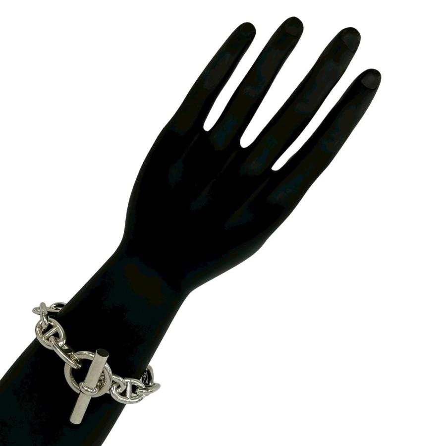 極 美品 HERMES エルメス シェーヌダンクル TGM 12コマ ブレスレット シルバー925 アクセサリー シルバー 31239 HERMES（エルメス） 極 美品 シェーヌダンクル TGM 12コマ