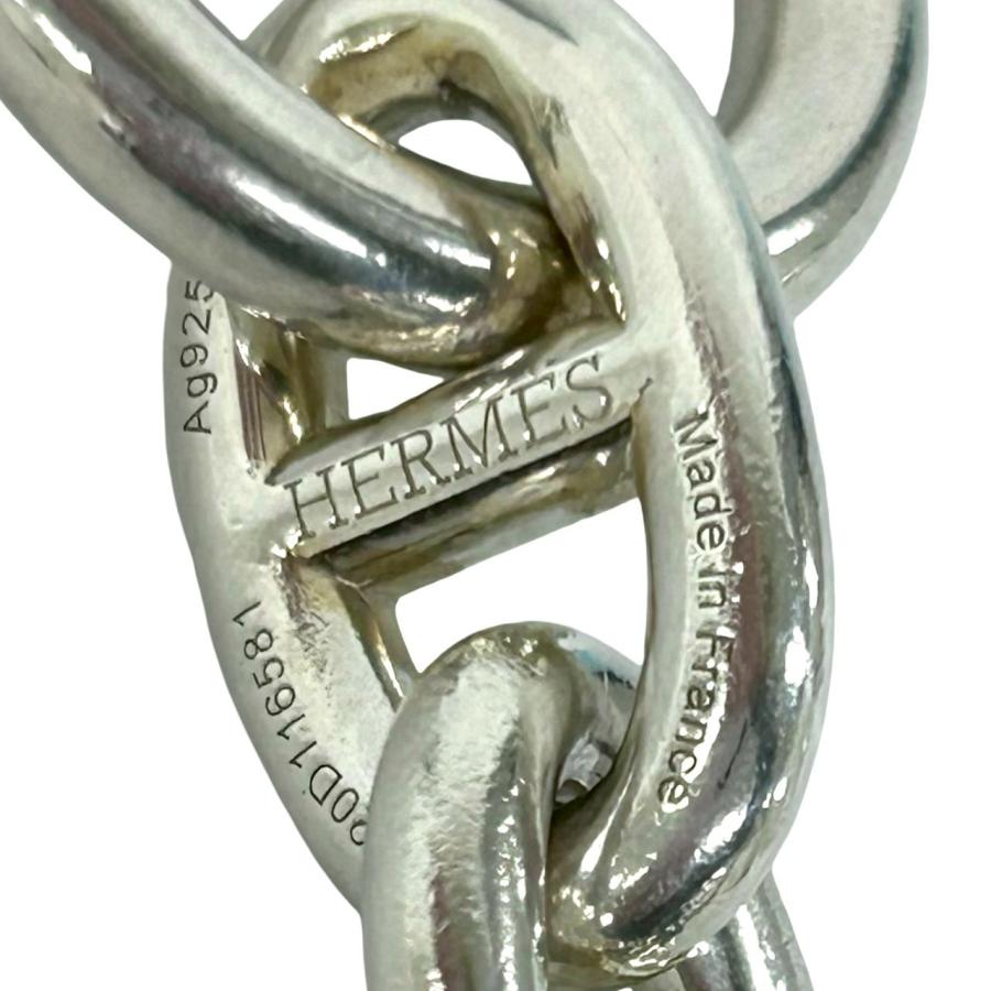 極 美品 HERMES エルメス シェーヌダンクル TGM 12コマ ブレスレット シルバー925 アクセサリー シルバー 31239 HERMES（エルメス） 極 美品 シェーヌダンクル TGM 12コマ