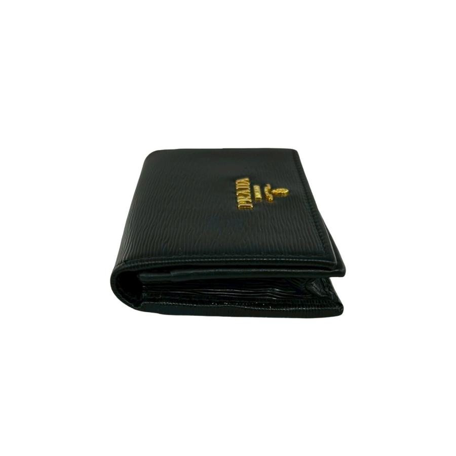 PRADA（プラダ） 極 美品 ロゴ ゴールド 金具 レザー 本革 カード