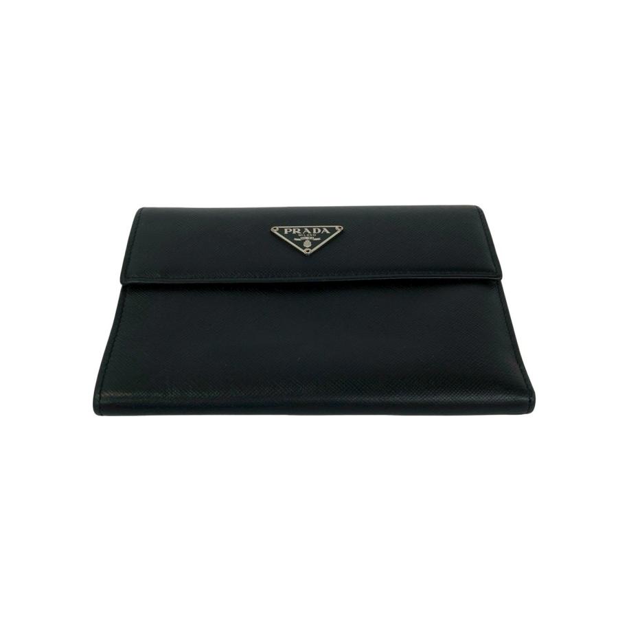 PRADA（プラダ） 極 美品 三角ロゴ プレート 金具 サフィアーノレザー