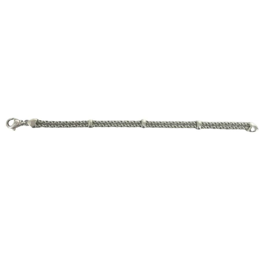 silver925 ダブルロープ　ブレスレット　ITALY製 ビンテージ TIFFANY&Co.（ティファニー） 極 美品 ヴィンテージ ダブル ロープ