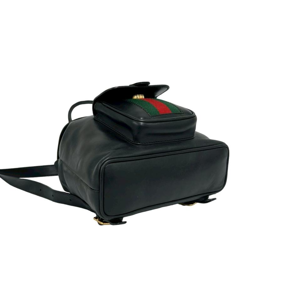 美品 極希少！gucci シェリーライン バンブーレザーリュック ブラック 廃盤 GUCCI（グッチ） 極 美品 オールドグッチ ヴィンテージ バンブー