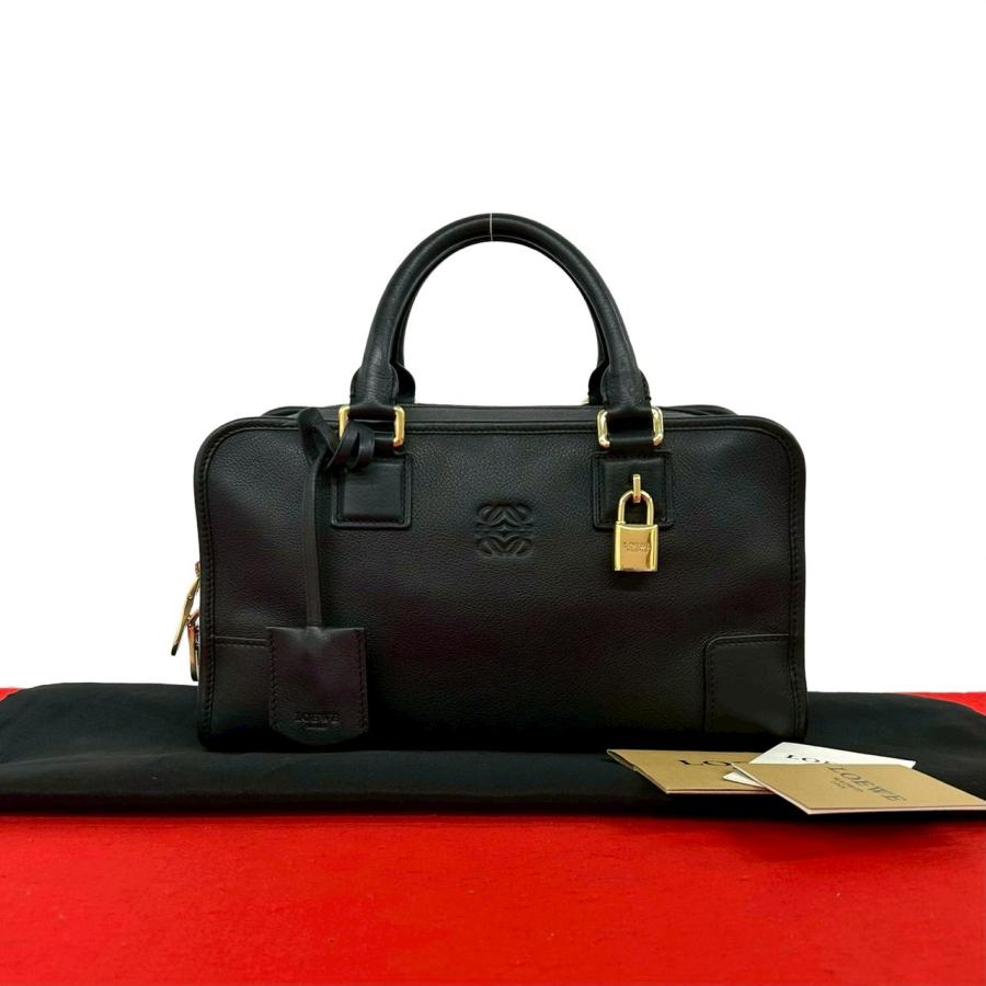LOEWE（ロエベ） 極 美品 袋付き アマソナ 28 アナグラム ロゴ レザー