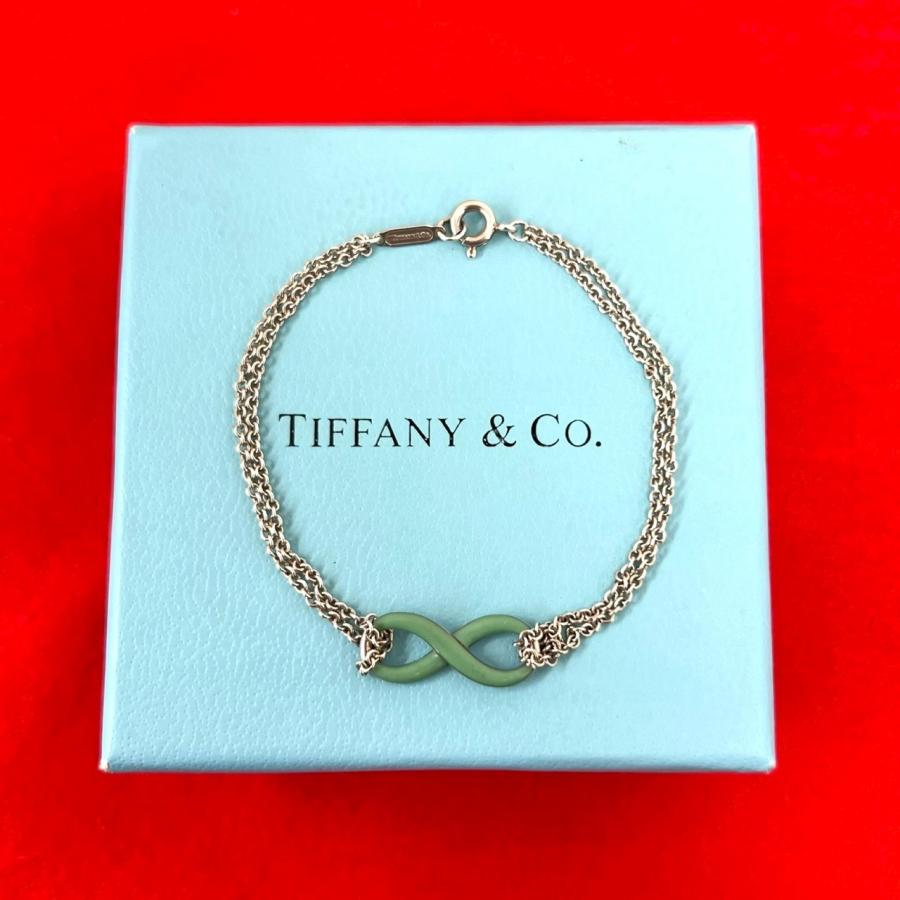 TIFFANY&Co.（ティファニー） 極 美品 インフィニティ ダブルチェーン