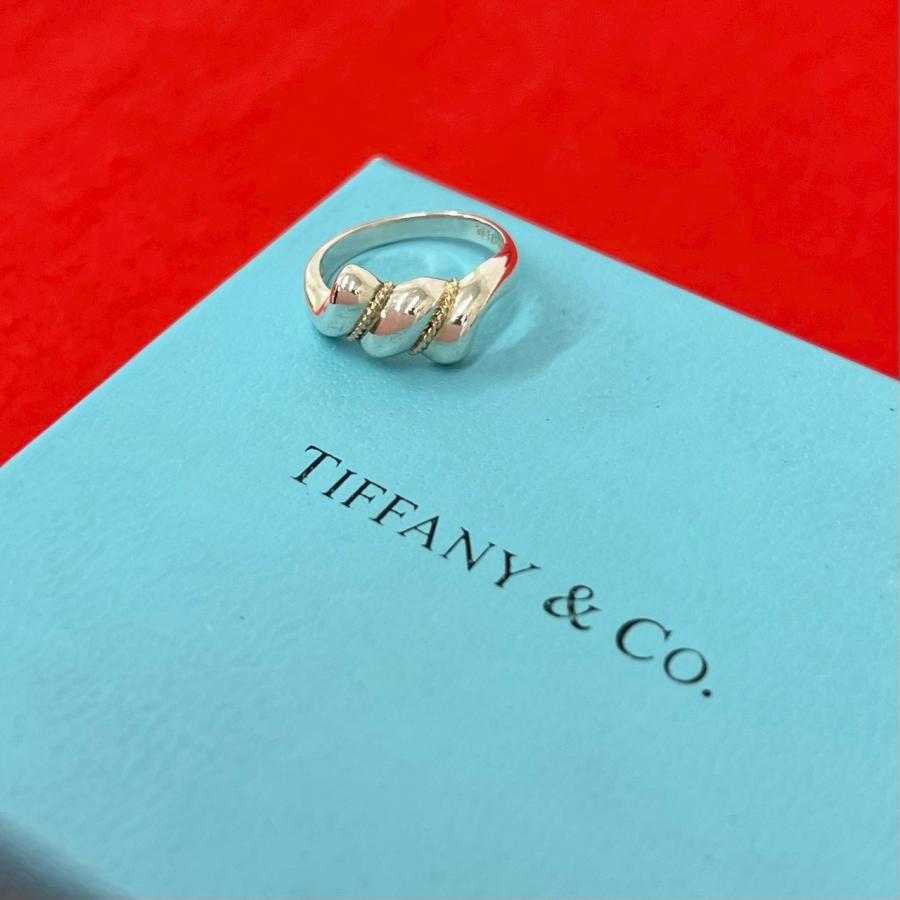 TIFFANY&Co.（ティファニー） 極 美品 ツイストロープ リング シルバー
