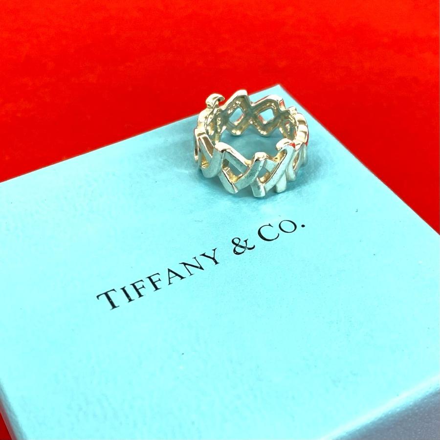 Tiffany & Co. シルバー925 ストライプリング　11号￼ Tiffany & Co. 925シルバーリング 11号 Tiffany & Co. シルバー925