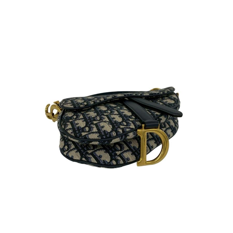 極 美品 Christian Dior ディオール オブリーク サドルバッグ