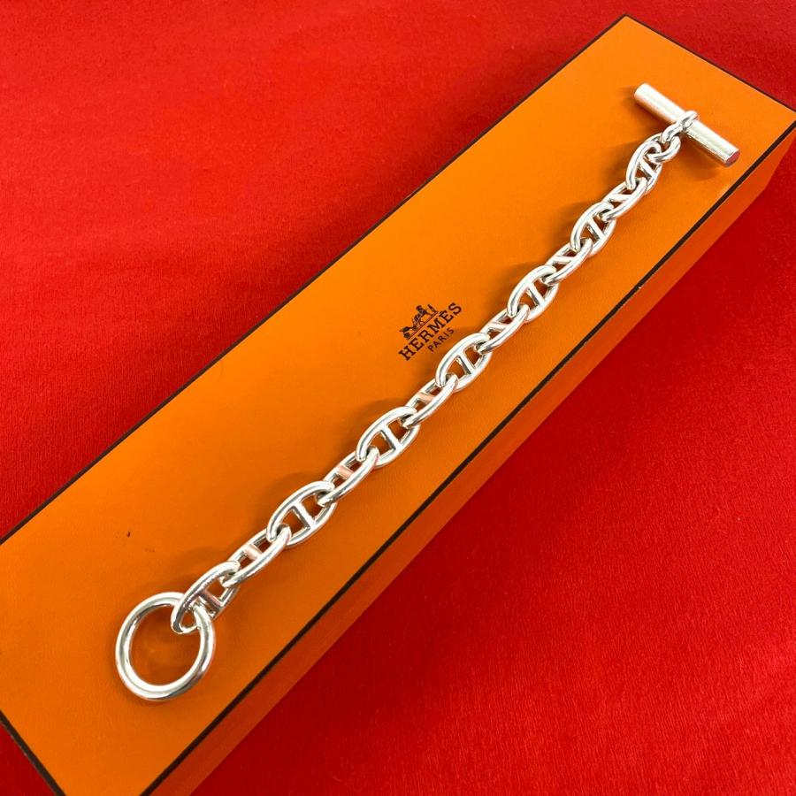 【極美品】HERMES シェーヌダンクル GM 13コマ 付属品あり HERMES（エルメス） 極 美品 箱付き シェーヌダンクル GM 13コマ