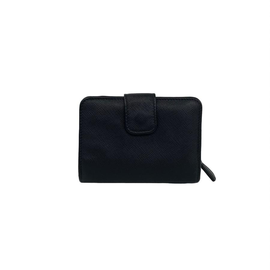 PRADA（プラダ） 極 美品 ロゴ 金具 サフィアーノ レザー 本革 二