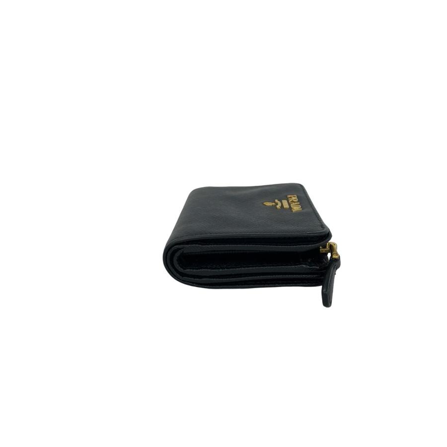 PRADA（プラダ） 極 美品 ロゴ 金具 サフィアーノ レザー 本革 二