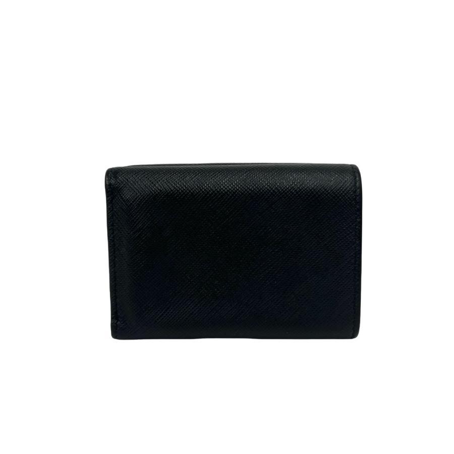 PRADA（プラダ） 極 美品 ロゴ 金具 サフィアーノ レザー 本革 三