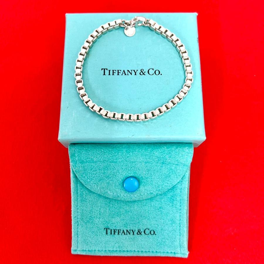 【美品・付属有】 TIFFANY & CO. ベネチアンブレスレット TIFFANY&Co.（ティファニー） 極 美品 箱 袋付き ヴィンテージ