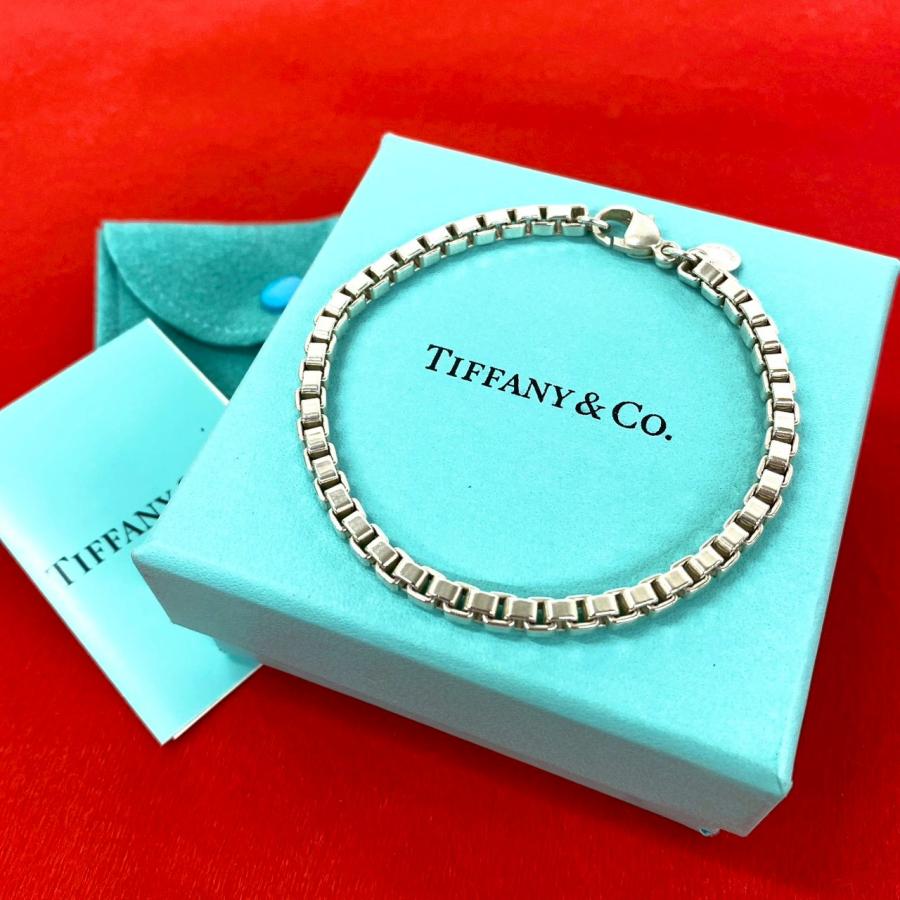 極美品✨ティファニー　ブレスレット　ベネチアン　チェーン　シルバー TIFFANY&Co.（ティファニー） 極 美品 箱 袋付 ヴィンテージ