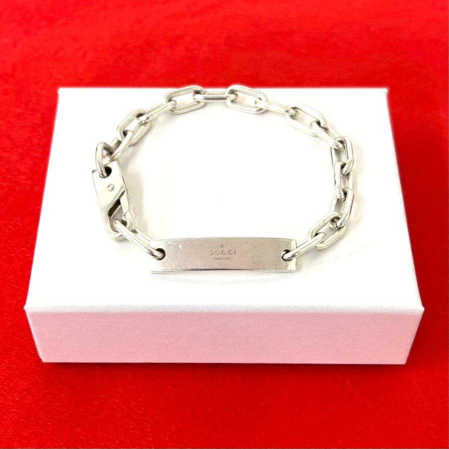 ♥GUCCI グッチ プレートバングル SV925 ヴィンテージ GUCCI - GUCCI