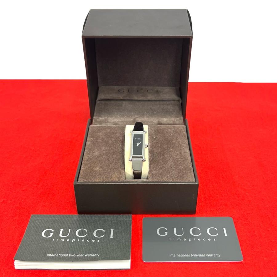 GUCCI（グッチ） 稼働品 極 美品 ケース付き 1500L バングルウォッチ