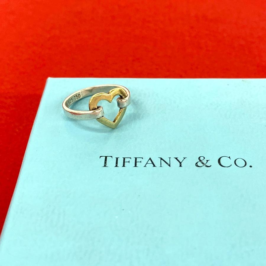 TIFFANY&Co.（ティファニー） 極 美品 オープンハート リング シルバー