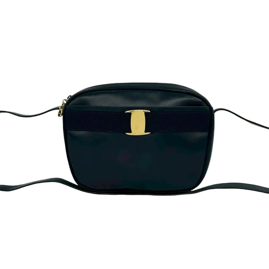 極 美品 Salvatore Ferragamo サルヴァトーレフェラガモ ヴァラリボン
