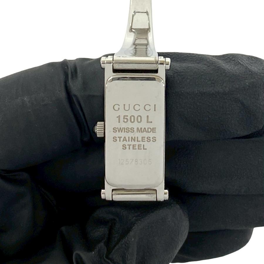 GUCCI（グッチ） 稼働品 極 美品 1500L バングルウォッチ ステンレス