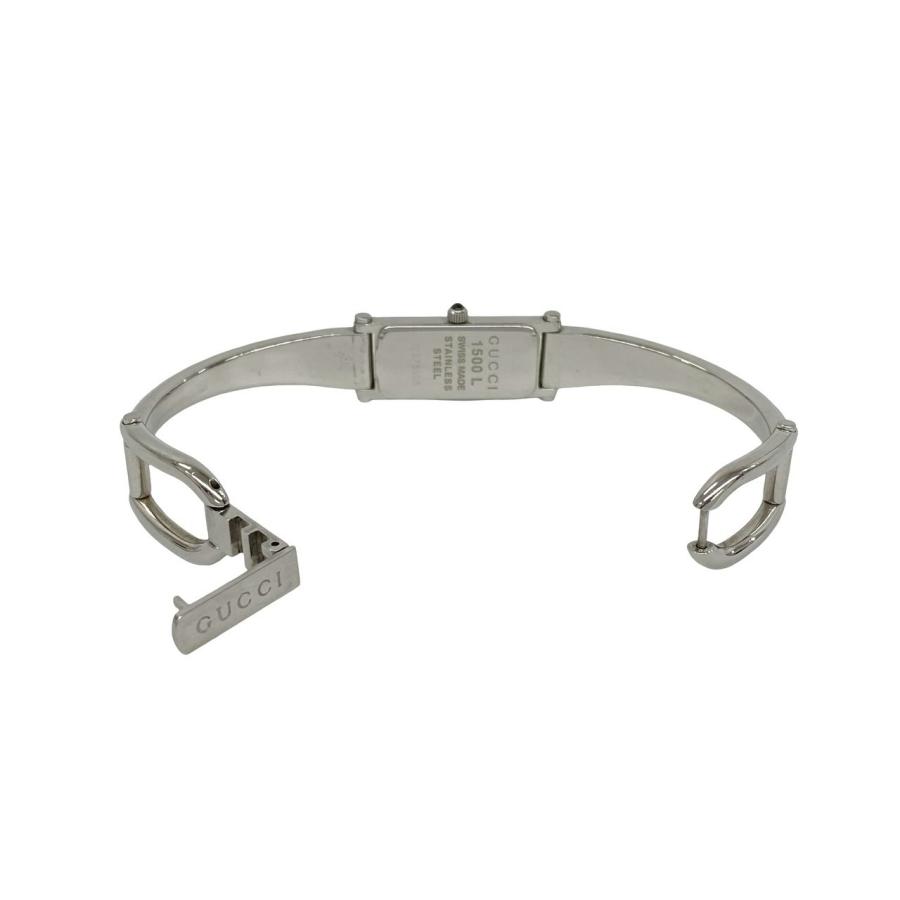 GUCCI（グッチ） 稼働品 極 美品 1500L バングルウォッチ ステンレス