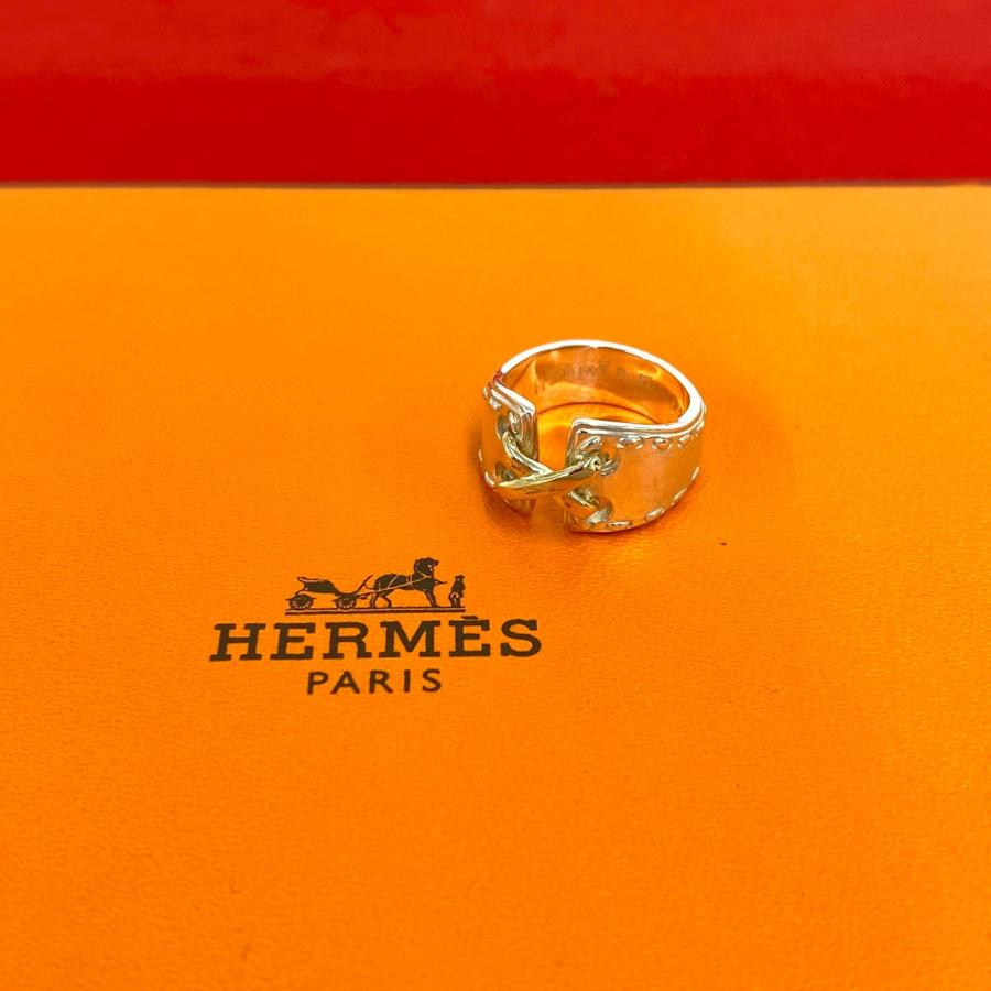 HERMES（エルメス） 極 美品 メキシコ リング シルバー925 K18イエロー