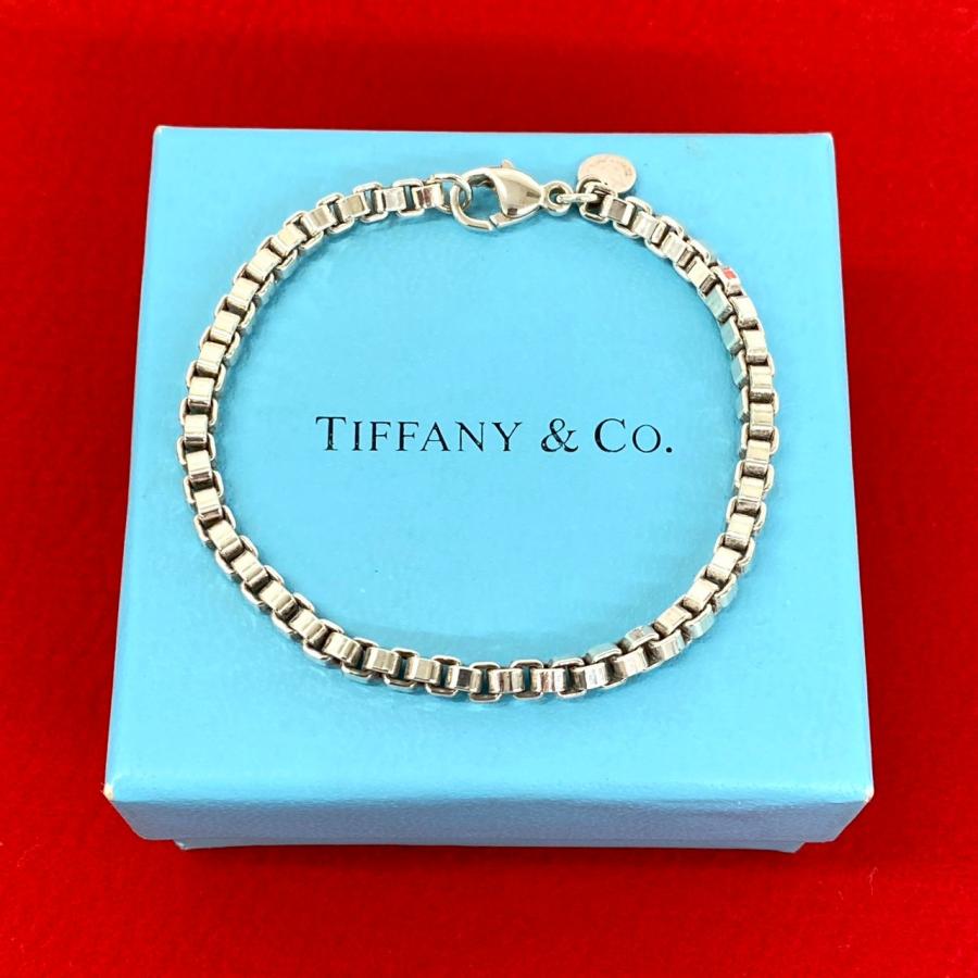 【人気・即売れ】ティファニー ベネチアン ブレスレット シルバー 925 刻印有 TIFFANY&Co.（ティファニー） 極 美品 ヴィンテージ ベネチアン