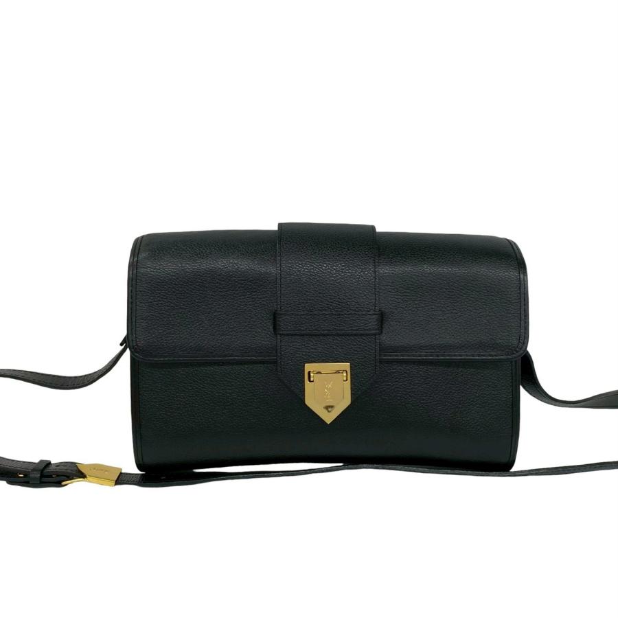 ポシェット Ysl ショルダー バッグ イヴサンローラン YSL ロゴ レザー
