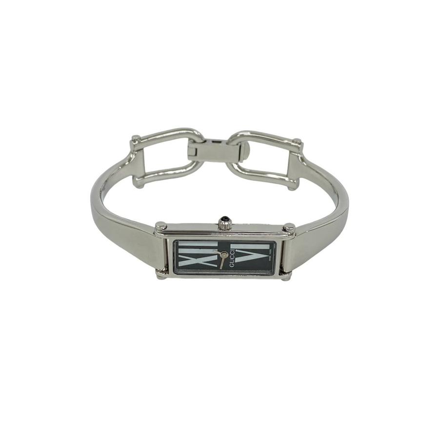 GUCCI（グッチ） 稼働品 極 美品 1500L バングルウォッチ リーフ 柄