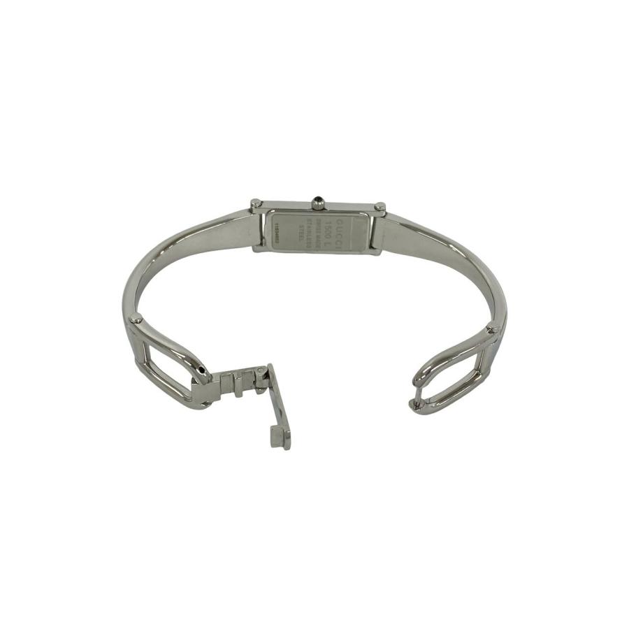 GUCCI（グッチ） 稼働品 極 美品 1500L バングルウォッチ リーフ 柄