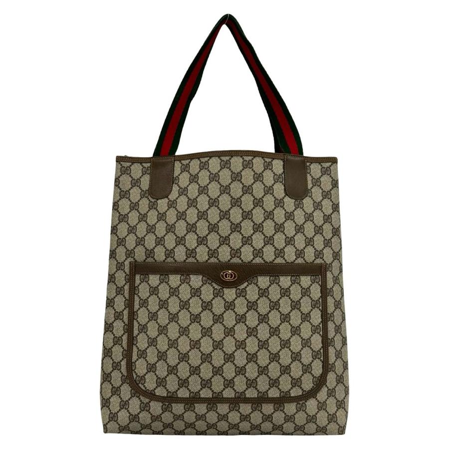 オールドGUCCI GG柄 シェリーライン トートバッグ 美品 グッチ バッグ GUCCI（グッチ） 極 美品 オールドグッチ シェリーライン GG ロゴ 柄