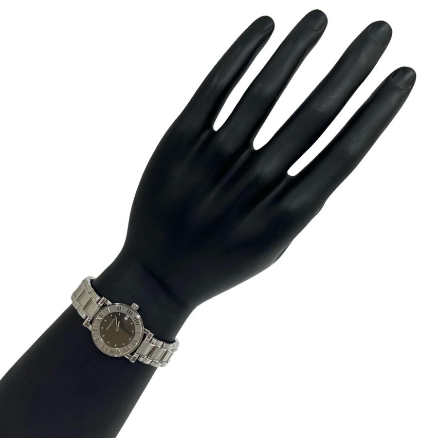 TIFFANY&CO アトラス メンズ腕時計 現状品 ステンレス ブラック文字盤 TIFFANY&Co.（ティファニー） 稼働品 極 美品 ケース付き アトラス
