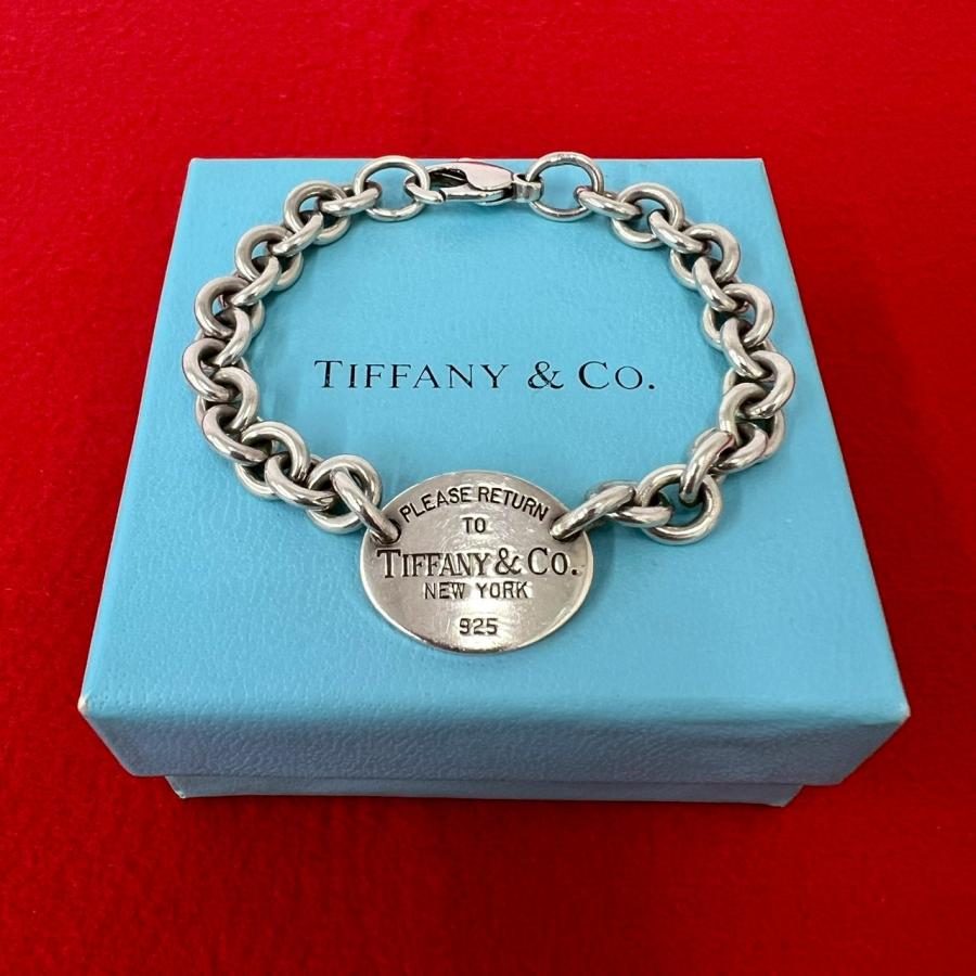 ティファニー　リターントゥ　オーバルタグ　プレート　ブレスレット925 TIFFANY&Co.（ティファニー） 極 美品 リターントゥ オーバルタグ