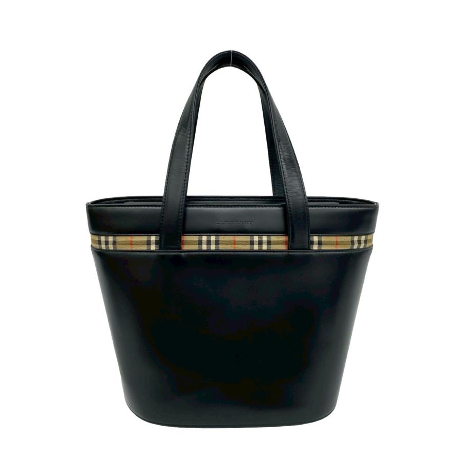 BURBERRY（バーバリー） 極 美品 ノバチェック 柄 ロゴ 刻印 カーフ